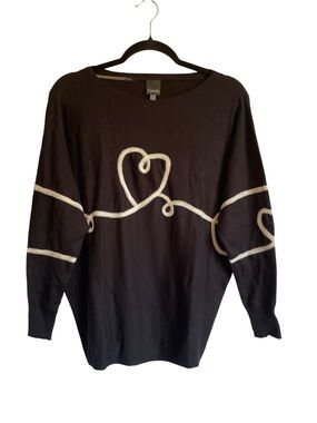 Aaeda Tape Heart Sweater Ultra Soft Dolman Sleeves